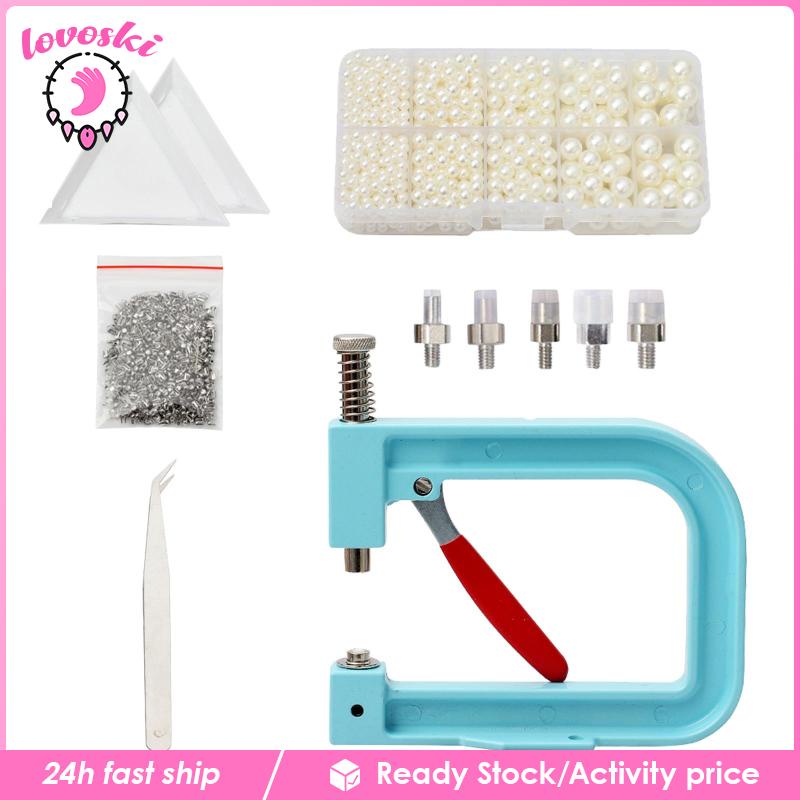 Bộ Máy Ép Đinh Tán Ngọc Trai Cầm Tay Tiện Dụng