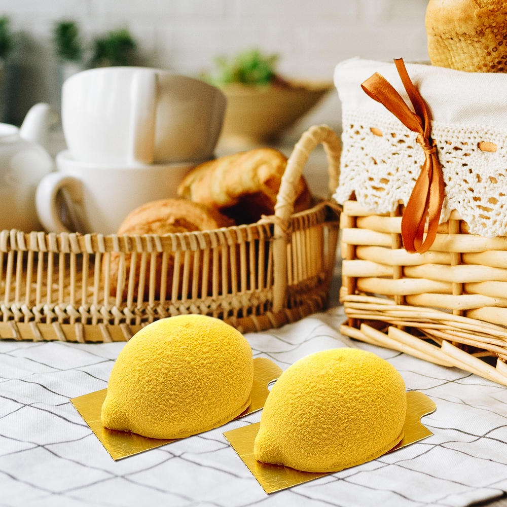Khuôn Silicone 15 Ngăn Làm Bánh Tráng Miệng Hình Quả Chanh Độc Đáo