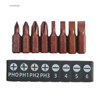 【GRCEKRIN】8 Pcs PH/Torx Star Screwdriver Bits 25mm Hex-Shank Security Magnetic Driver Bit