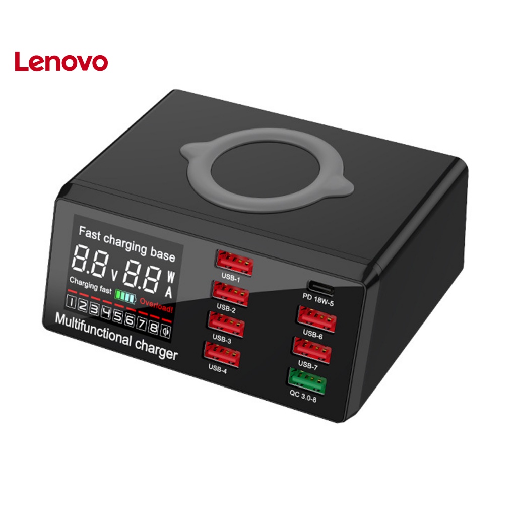 Bộ SạC Nhanh Không Dây X9 8 CổNg PD QC3.0 USB TiệN DụNg Đi Du LịCh