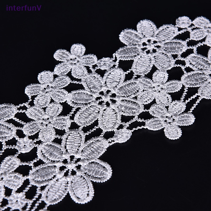 1 Miếng Vá Cổ Áo Thêu Ren Hoa Xinh Xắn