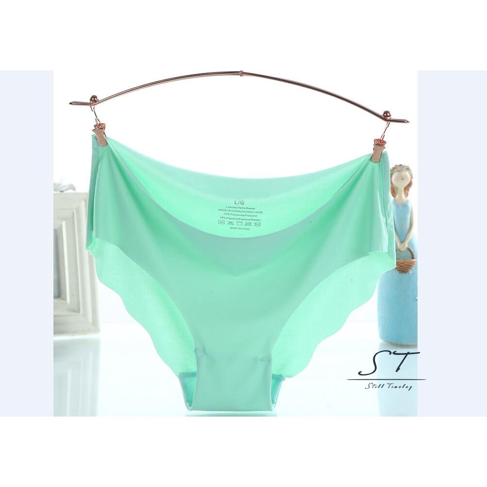 Quần Lót CY03 Chất Lụa Mềm Mại Lưng Thấp Màu Trơn Không Đường May Phong Cách Hipster Quyến Rũ Cho Nữ
