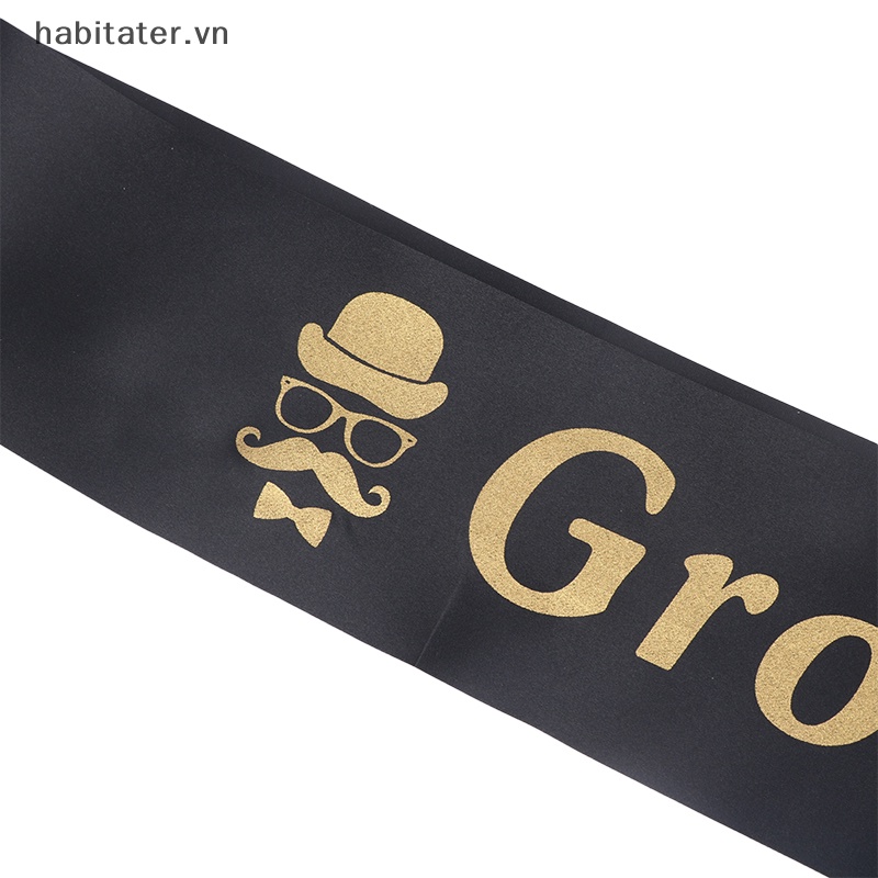 1 Băng Đeo Chéo In Chữ Bride To Be / Groom To Be Sash Dùng Để Trang Trí Tiệc Cưới