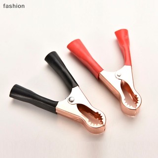 [fashion] 2pcs Red & Black Pin Xe kiểm tra chì Clip Cá Sấu Cá Sấu kẹp 50A 80mm VN