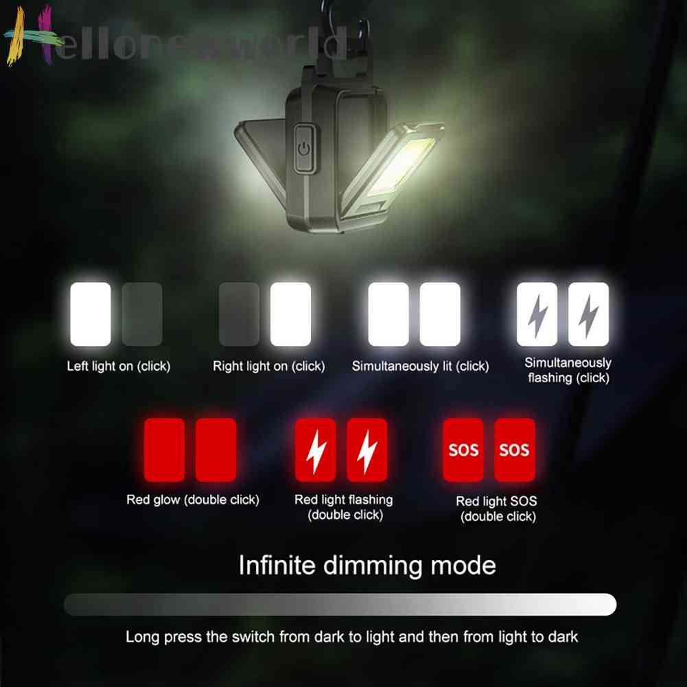 Móc Khóa Đèn LED Mini 7 Chế Độ 1000LM Tiện Dụng