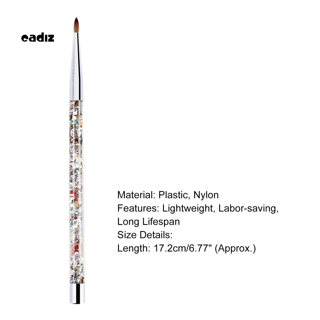 Cọ Trang Trí Móng Tay Với Lông Nylon Và Tay Cầm Bằng Nhựa Acrylic Thoải Mái