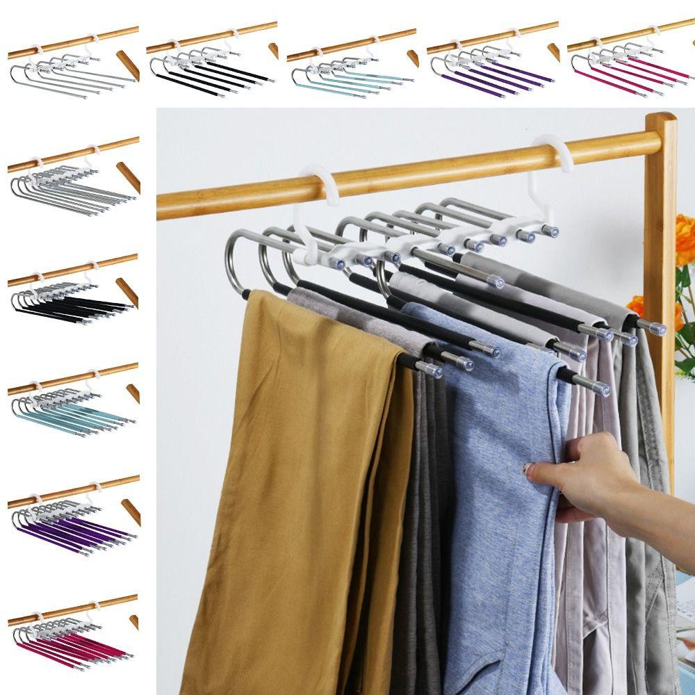 CONOPERY Móc Treo Quần Áo Bằng Thép Không Gỉ Có Thể Gấp Gọn Tiện Dụng