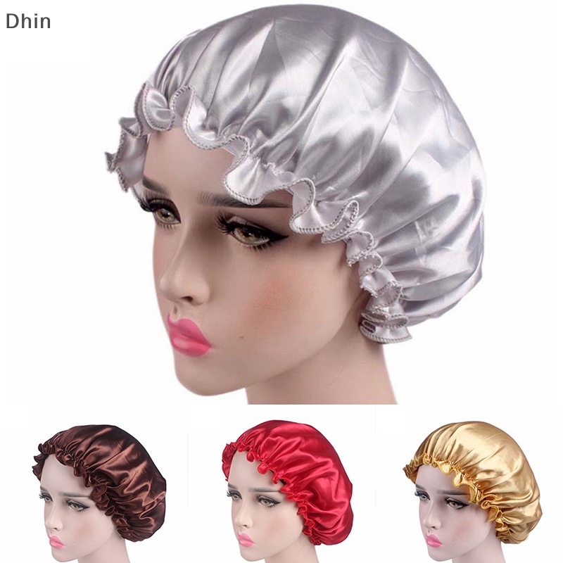 Mũ Trùm Đầu Bằng Lụa Co Giãn Điều Chỉnh Được Khi Ngủ