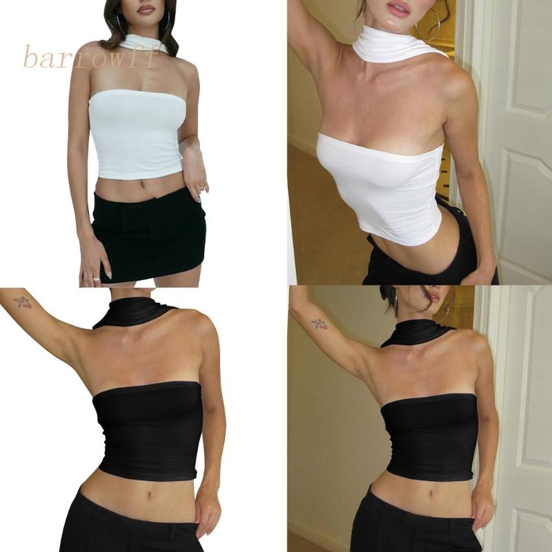 Brroa Áo Ống Hai Dây Mùa Hè Y2K Hở Lưng Gợi Cảm Cho Nữ