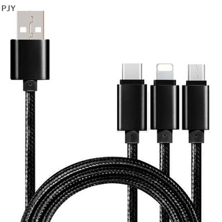 Dây Cáp Sạc 3 Trong 1 Đa Năng Cho iPhone Android PJ