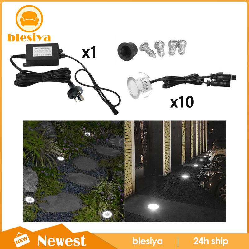 Bộ 10 Đèn LED Chống Thấm Nước Trang Trí Lối Đi Sân Vườn