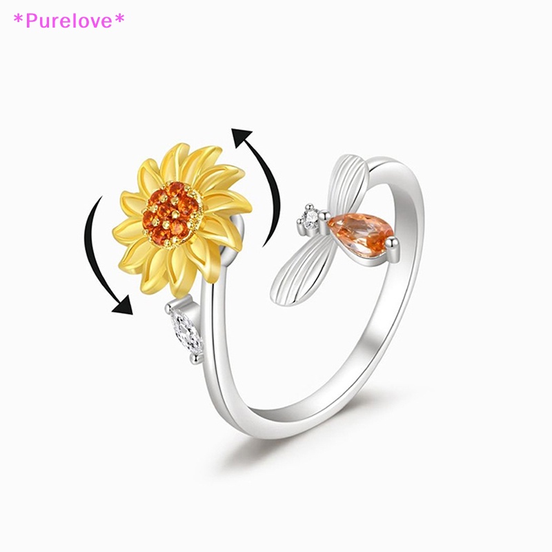 1 Nhẫn Hình Hoa Hướng Dương Thời Trang Dành Cho Nữ Mới