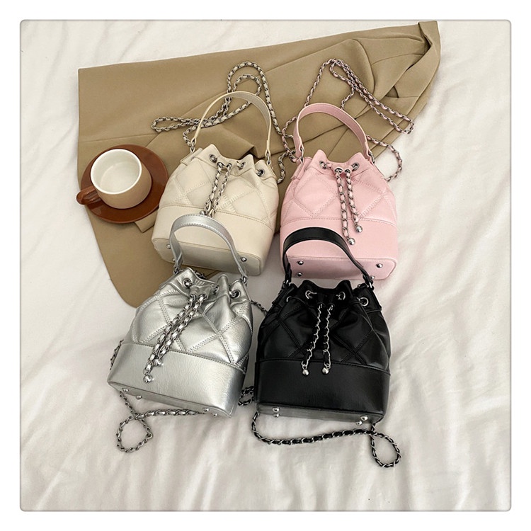 Túi Xách Da PU Màu Trơn Đeo Chéo Thời Trang Dành Cho Nữ