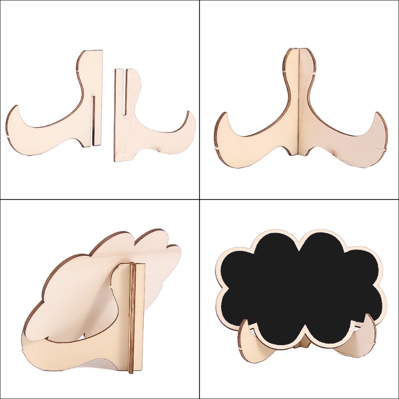 Bảng Đen Viết Phấn Mini Có Thể Xóa Được Kèm Giá Đỡ Trưng Bày Trang Trí Bàn Tiệc