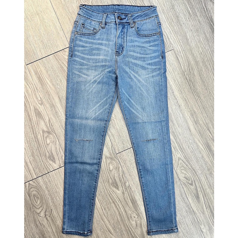 Quần Jeans thun rách gối