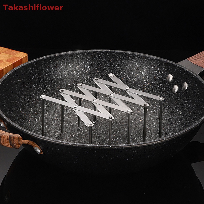 Giá Đỡ Nắp Nồi Bằng Thép Không Gỉ Có Thể Thu Gọn