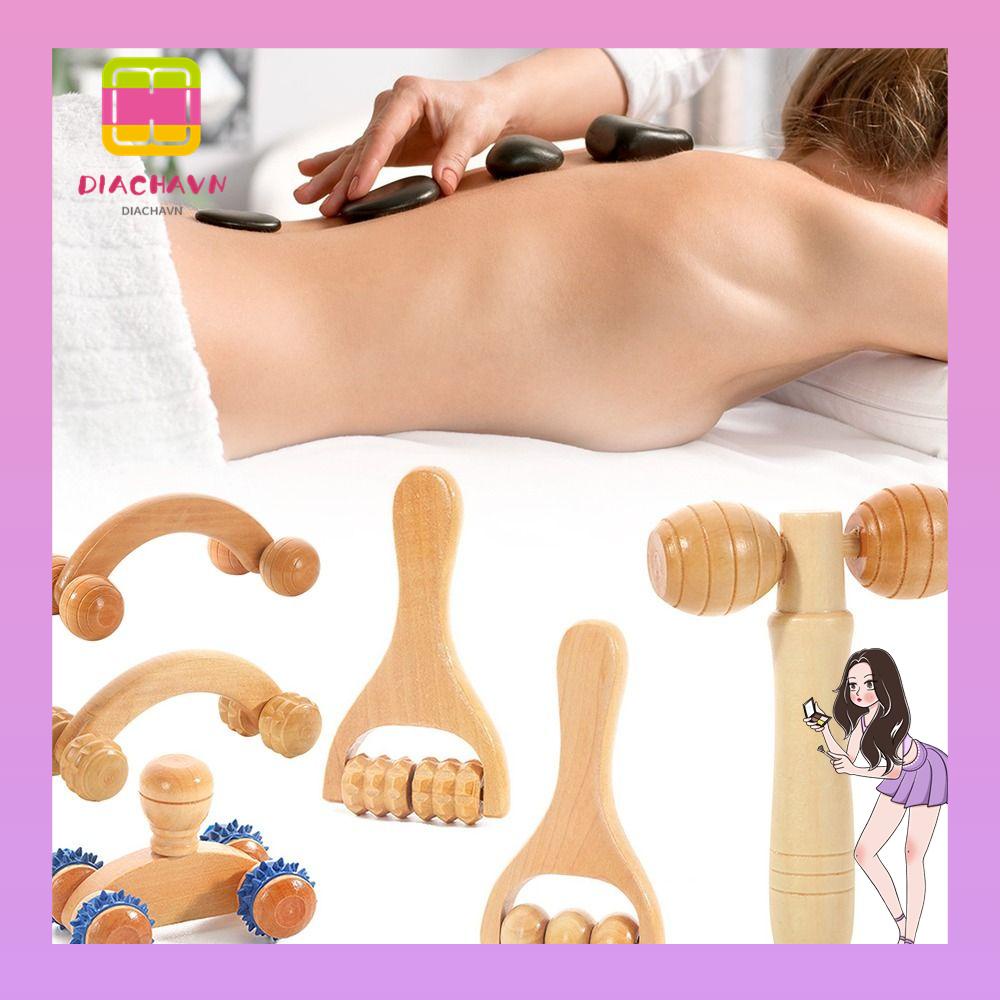 Cây Lăn Mát Xa Cổ / Vai / Mặt Bằng Đá Di Động Tiện Dụng