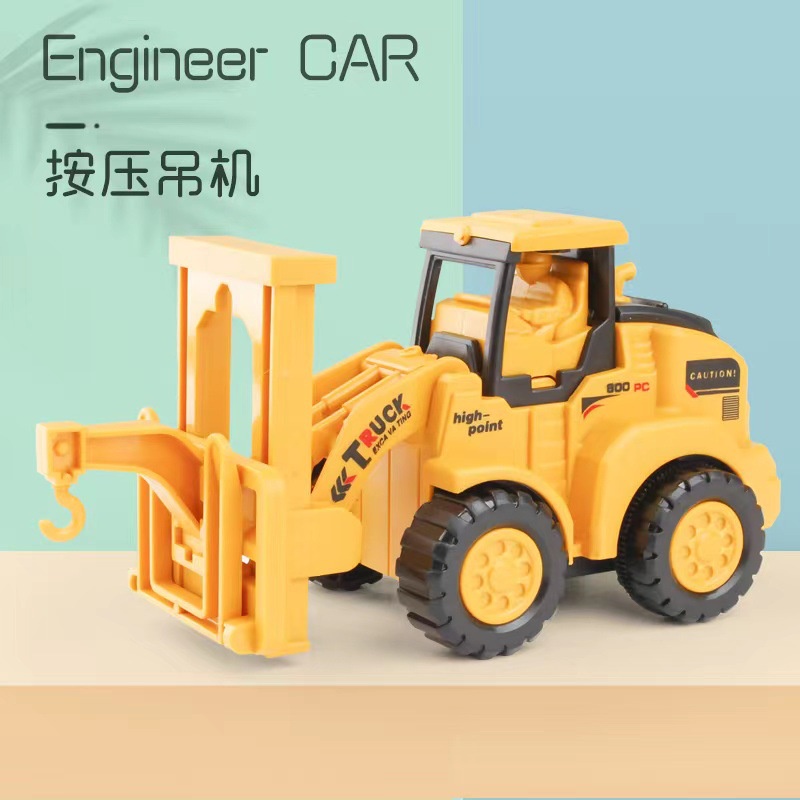 Đồ Chơi Xe Công Trường Trượt Lưng Vui Nhộn Cho Bé Trai