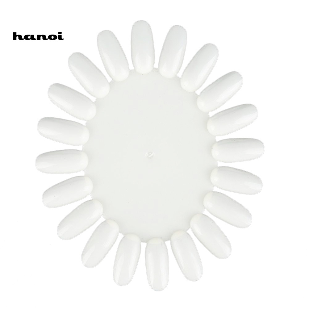 Bộ Bánh Xe Tròn 20 Màu Trưng Bày Móng Tay Giả Bằng Acrylic