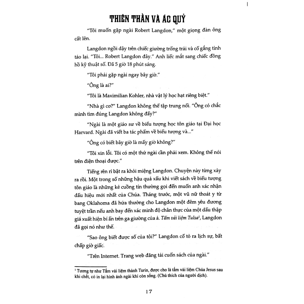 Sách Thiên Thần Và Ác Quỷ - Bìa Cứng