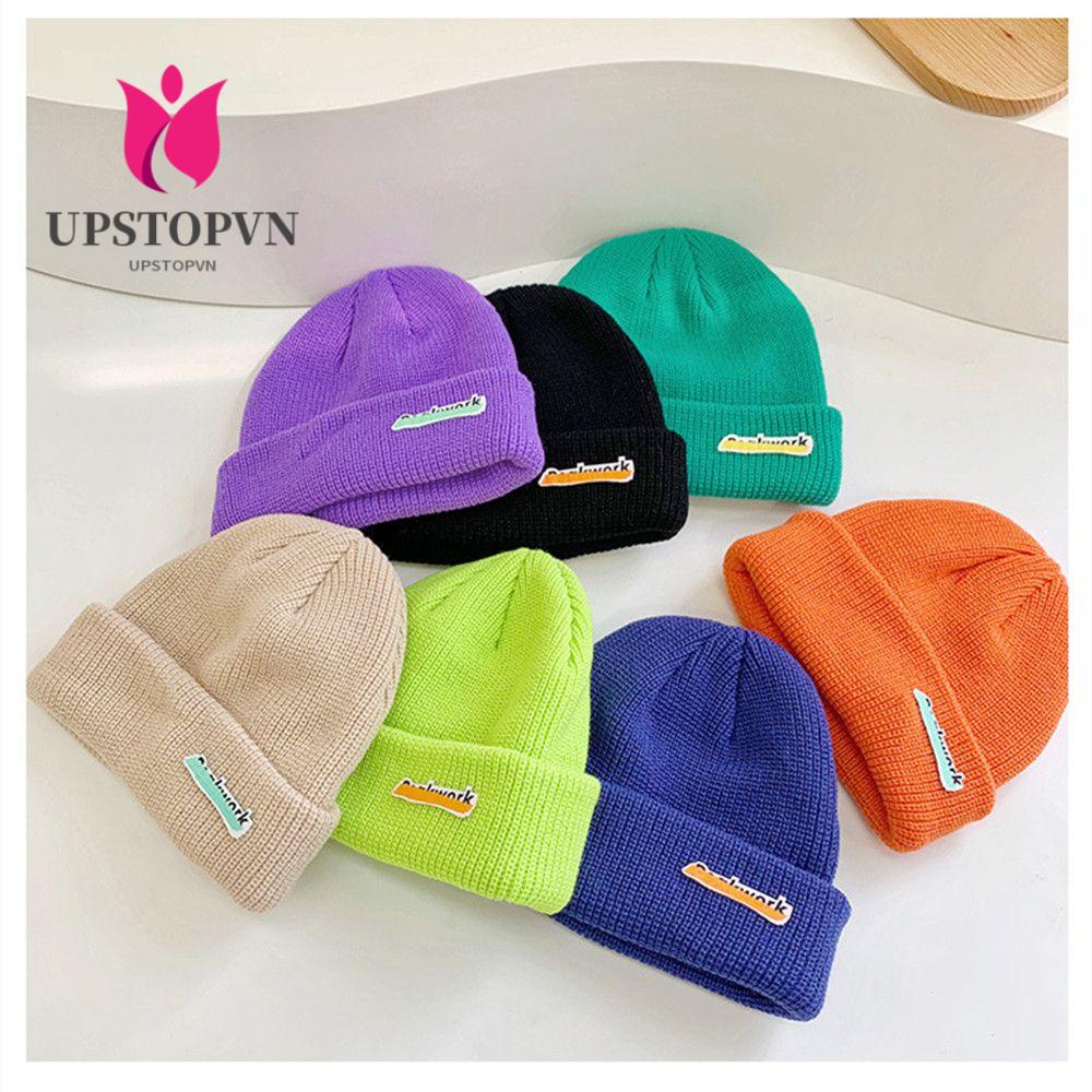Mũ Lưỡi Trai 100% Acrylic Màu Trơn Thời Trang Thu Đông Cho Bé