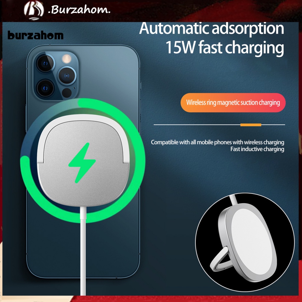 1 Bộ Đệm Sạc Nhanh Không Dây USB 2 Trong 1 Có Khóa Nam Châm Tự Động Đa Năng Cho Văn Phòng