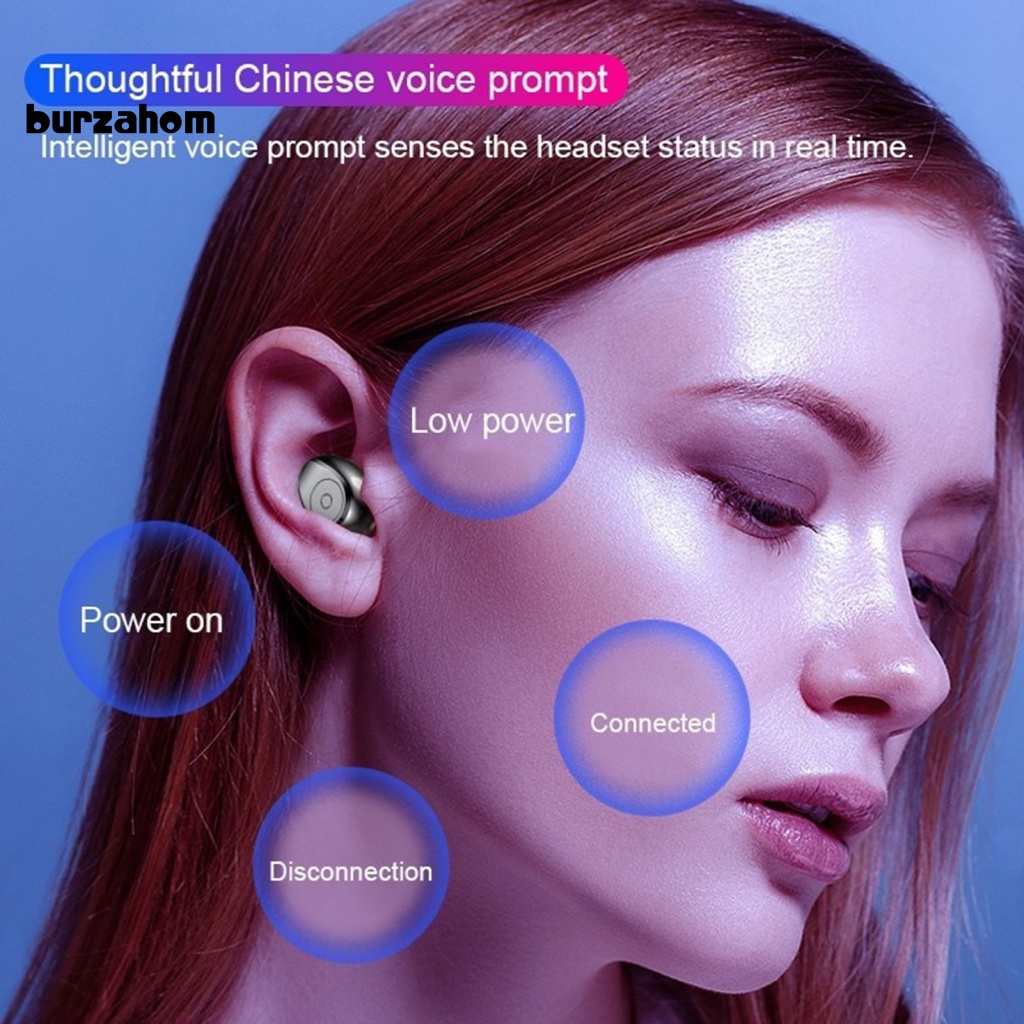 1 Cặp Tai Nghe Nhét Trong Không Dây F9 Bluetooth 5.0 Âm Thanh Nổi ABS Chống Thấm Nước Kiểu Dáng Thể Thao