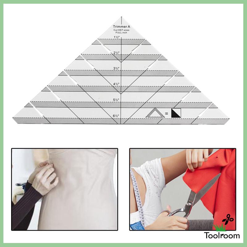 Thước Đo Hình Tam Giác Bằng Acrylic Chuyên Dụng Cho May Vá DIY