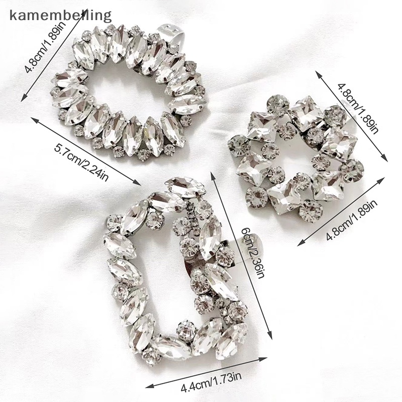 Kamembelling 1 Kẹp Giữ Giày Cao Gót Đính Đá Lấp Lánh Dành Cho Cô Dâu Trong Tiệc Cưới