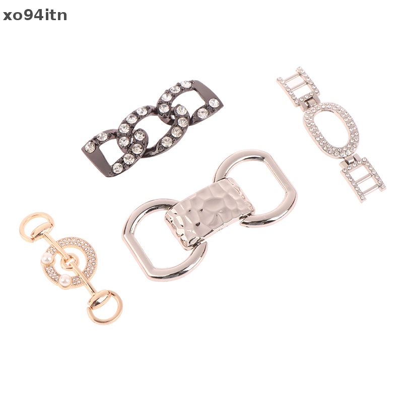 1 Cặp Phụ Kiện Kẹp Giày Cao Gót Đính Đá Cho Cô Dâu