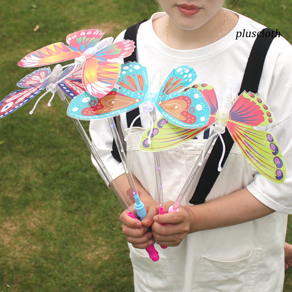 < Plus > Gậy Bướm Phát Sáng Trong Bóng Tối Cầm Tay 3 Chế Độ Có Thể Điều Chỉnh Độ Sáng Cao Đồ Chơi Cho Bữa Tiệc