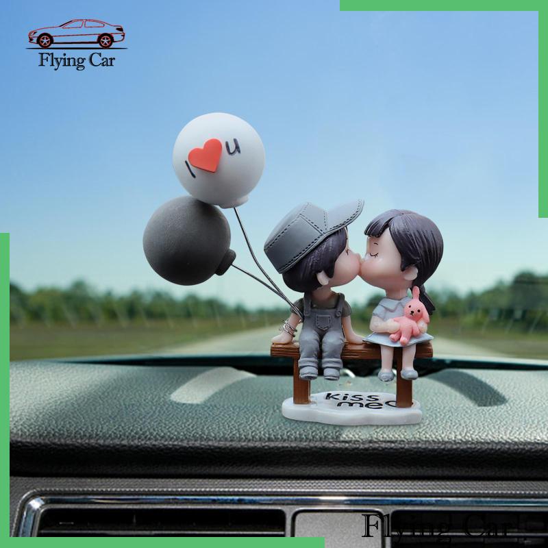 Set 2 Tượng Mô Hình Xe Hơi Trang Trí Bảng Điều Khiển Cho Bé Gái