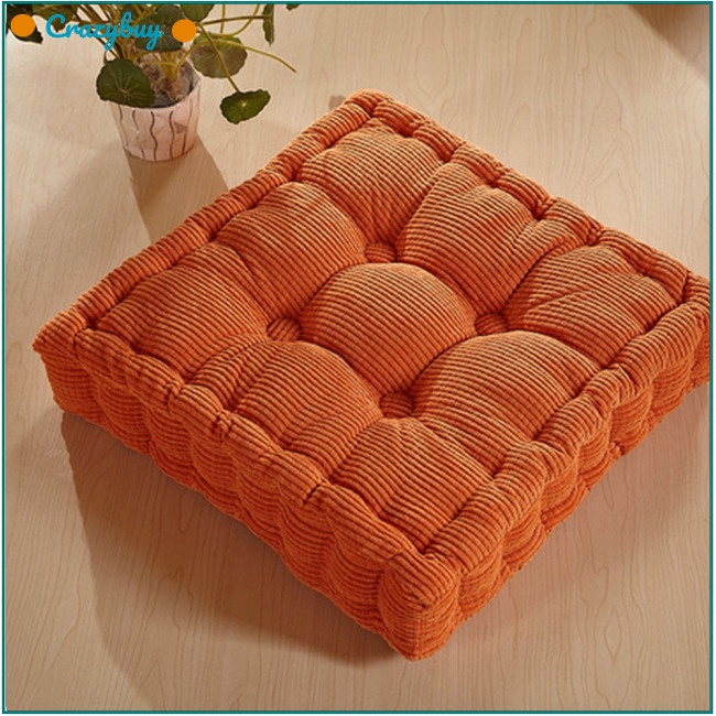 Cr Đệm Lót Ghế Ngồi Hình Vuông Chất Liệu Dày Dặn Co Giãn Màu Trơn Tiện Dụng Cho Gia