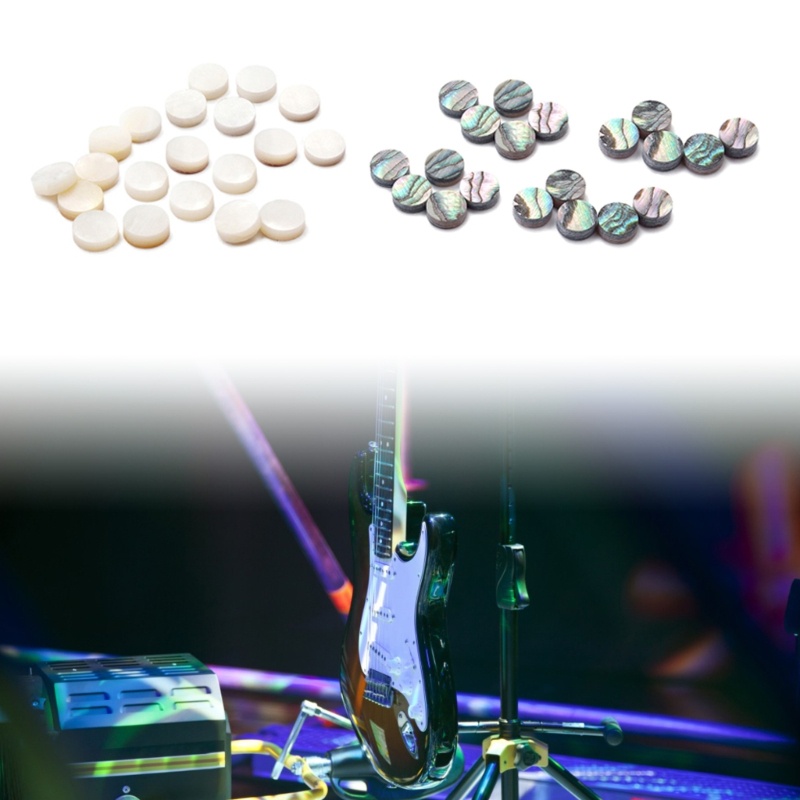 TO Abalone Inlay DotsNatural White Mother of Pearl Shell Inlay Fretboard Dots