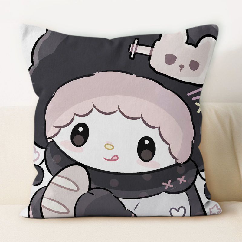 Gối Đệm Sofa Dày Dặn Chống Trượt Họa Tiết Hoạt Hình Sanrio Kuromi mymelody Cinnamon Purin Cá Tính