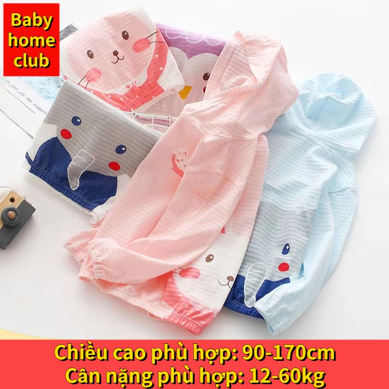 Áo Sơ Mi Chống Nắng 100% cotton Siêu Tím 90-170cm Thời Trang Mùa Hè Cho Bé