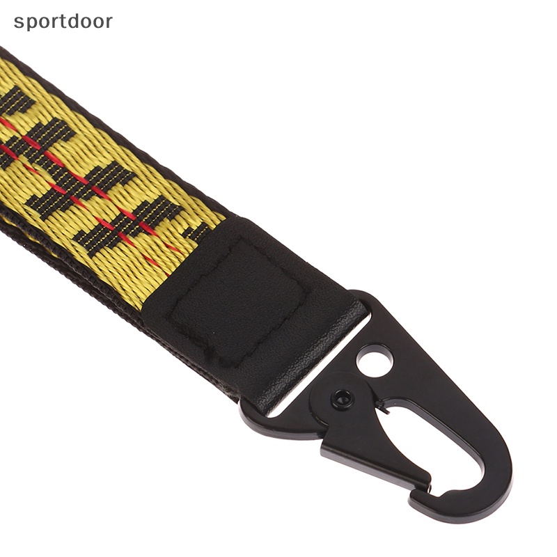 [sportoutdoor] Móc Chìa Khóa Vải Canvas PU Có Dây Đeo Cổ Tay Phong Cách Âu Mỹ [out]