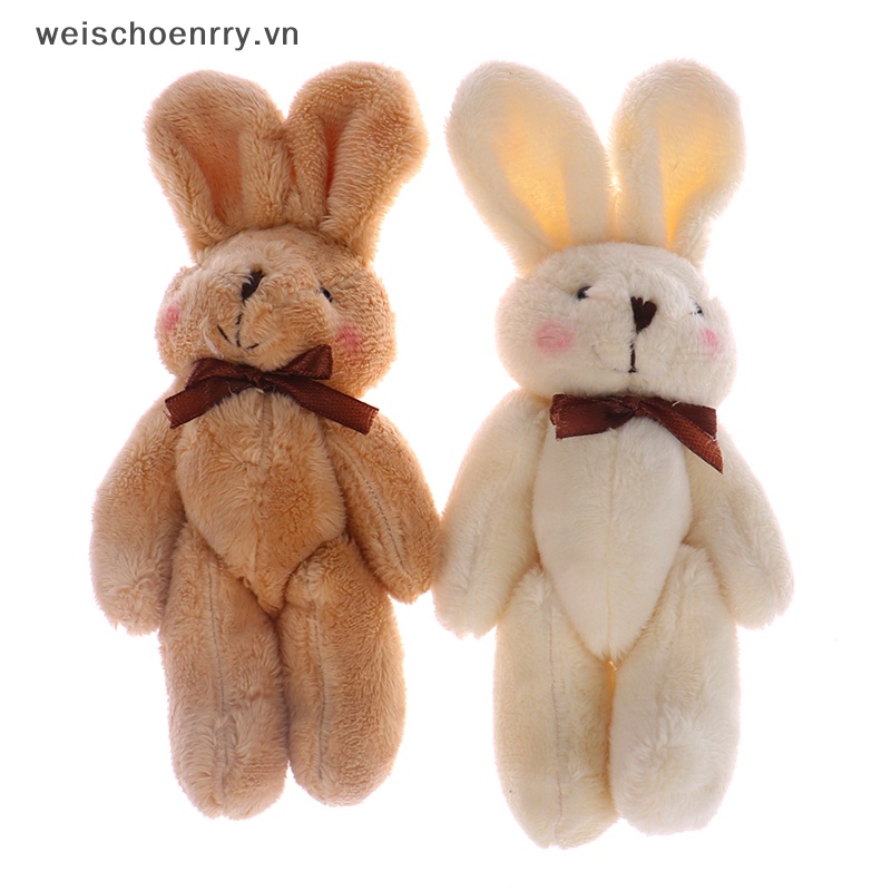 1 Mặt Dây Chuyền Hình Thỏ Nhồi Bông Mềm Mại Dễ Thương