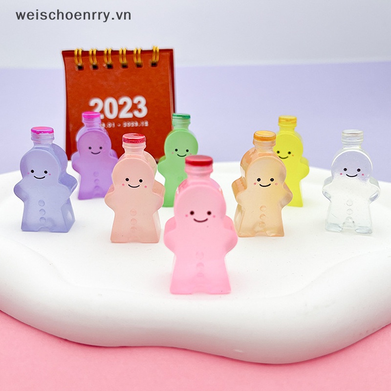 Set 2 Mô Hình Nhân Vật Gingerbread Man Phát Sáng Xinh Xắn Dùng Để Trang Trí