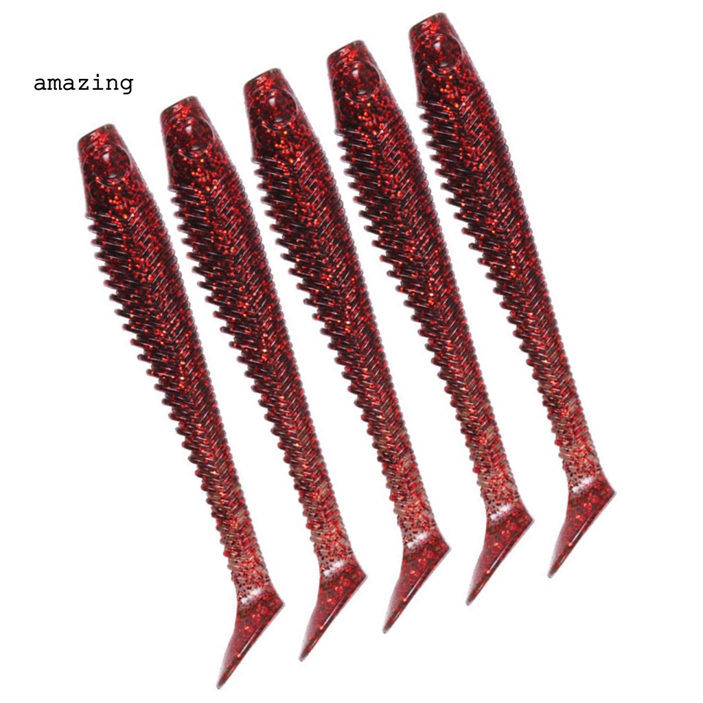 Set 5 Mồi Câu Cá Mềm 10cm / 5.7g Hiệu Quả Cao Không Dễ Vỡ