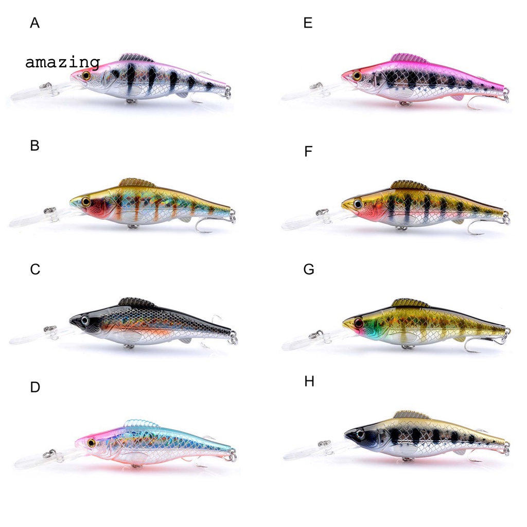 Mồi Câu Cá Giả 3D Màu Sắc Tươi Sáng 12.6cm / 14.76g