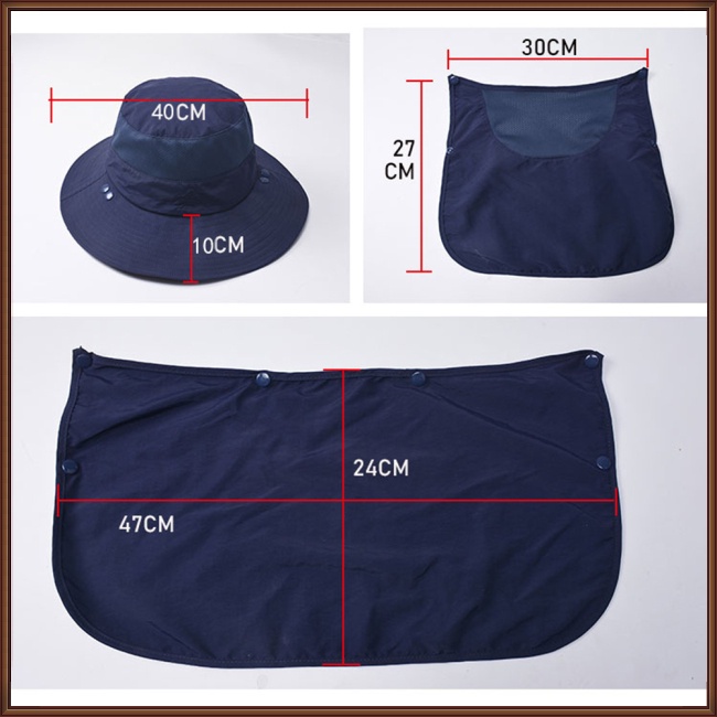 Mũ Rộng Vành Chống Nắng Thoáng Khí Khô Nhanh Thời Trang Mùa Hè Cho Nam Và Nữ