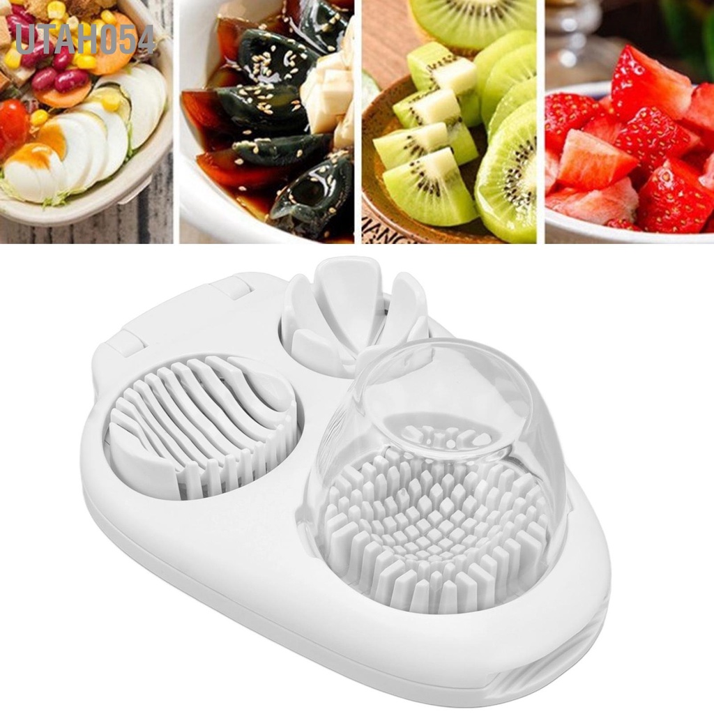 Utah054 Máy Cắt Trứng 3 Chế Độ Lát Luộc Cứng Dụng Cụ Nhà Bếp Để Trang Trí Bánh Sandwich Salad