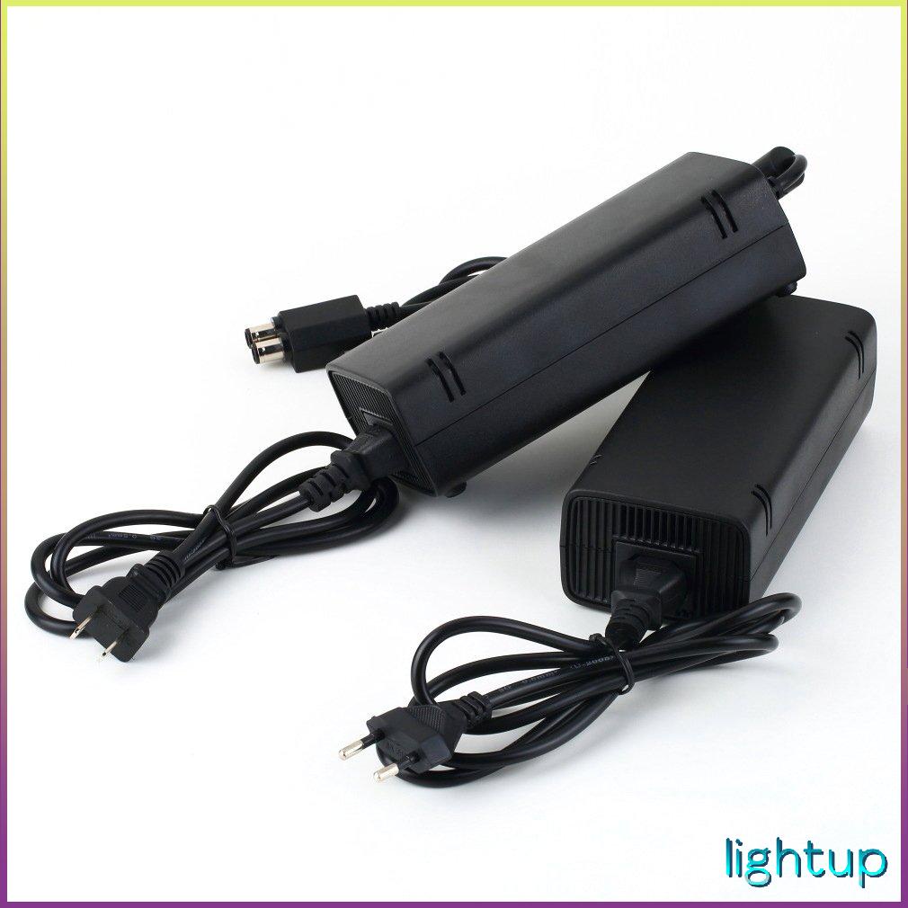 Đen 135W 12V AC Adapter Dây Cấp Nguồn Sạc Cáp Microsoft Dành Cho Xbox 360 Slim