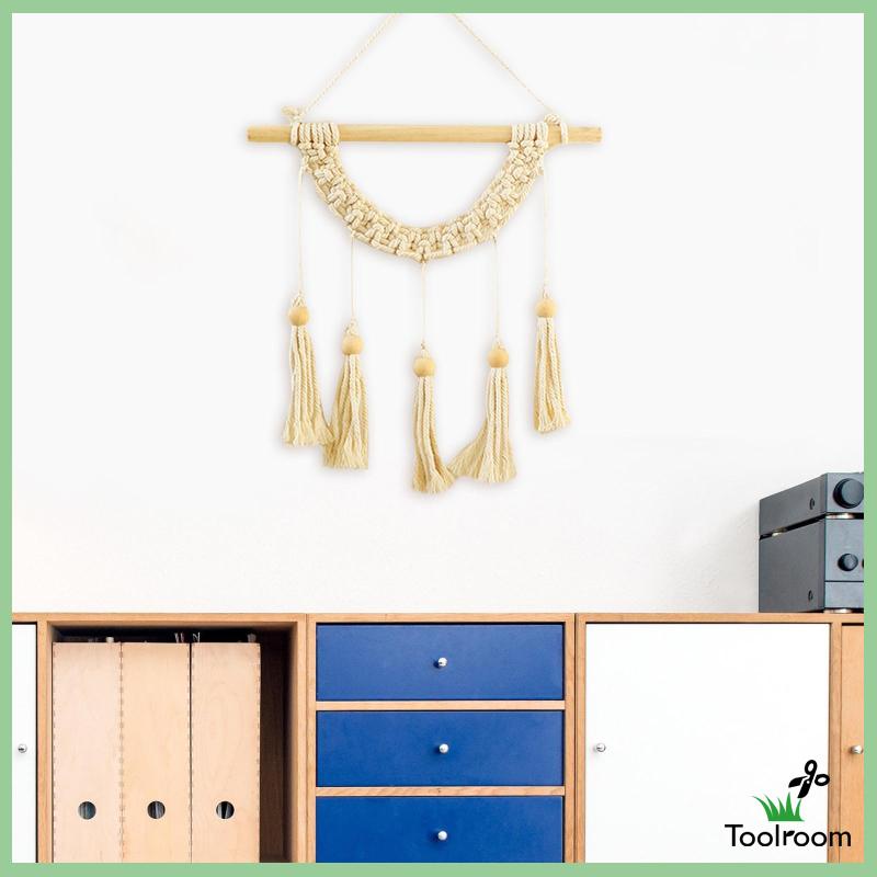 Thảm Dệt Macrame Treo Tường Trang Trí Tiệc Cưới Phong Cách Bohemian