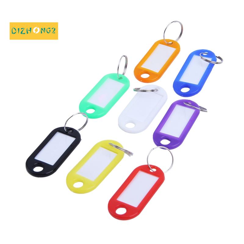 Set 32 Thẻ ID Hành Lý Bằng Nhựa Nhiều Màu Kèm Móc Khóa Tiện Dụng