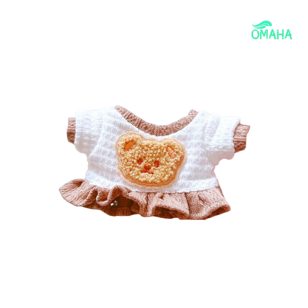 Búp Bê Nhồi Bông Vải Cotton Mềm Mại Hình Chú Gấu Dùng Làm Trang Phục Chụp Ảnh
