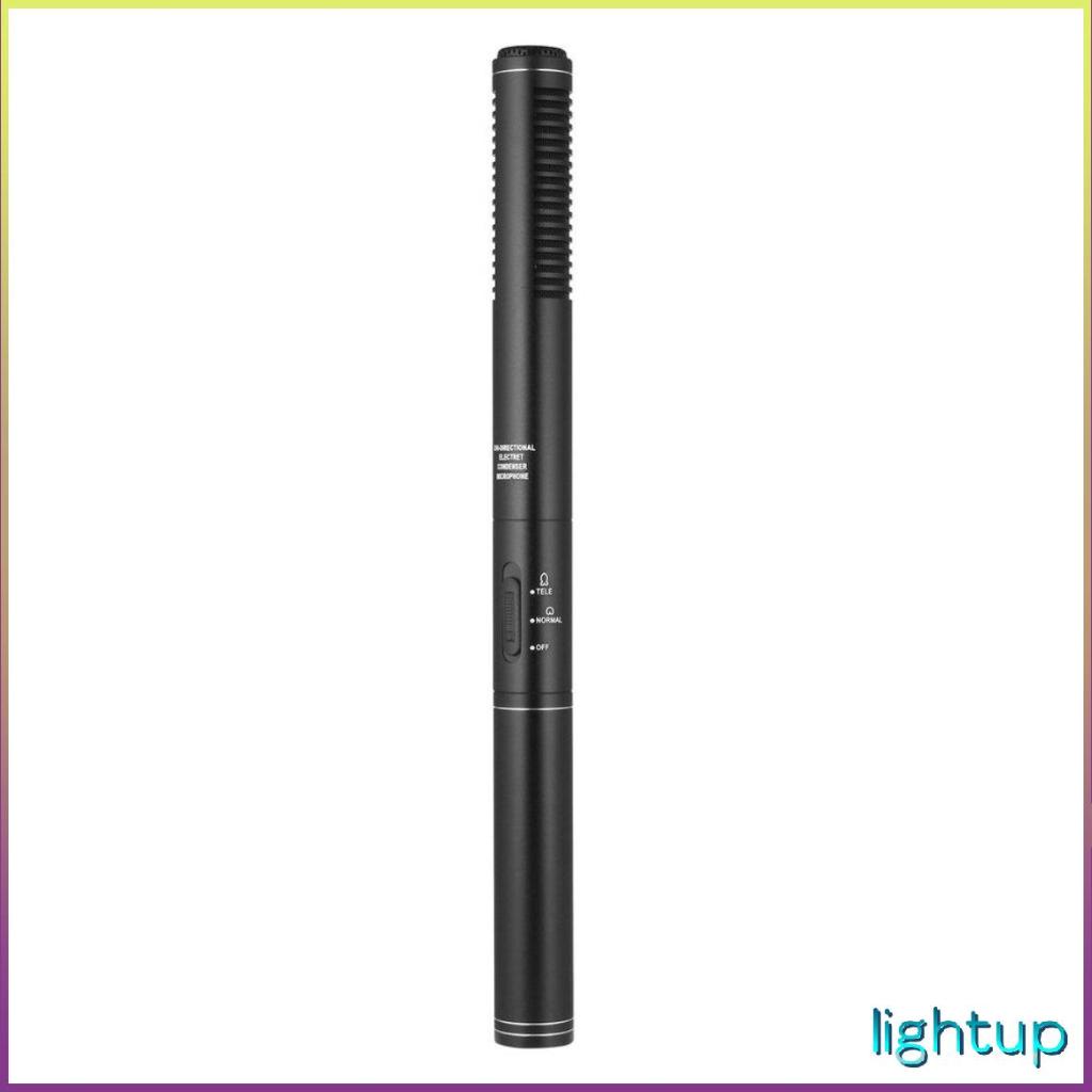 Chuyên nghiệp Độ nhạy cao Vioce Ghi âm Phát sóng Stereo Condenser Phỏng vấn Micro siêu định hướng