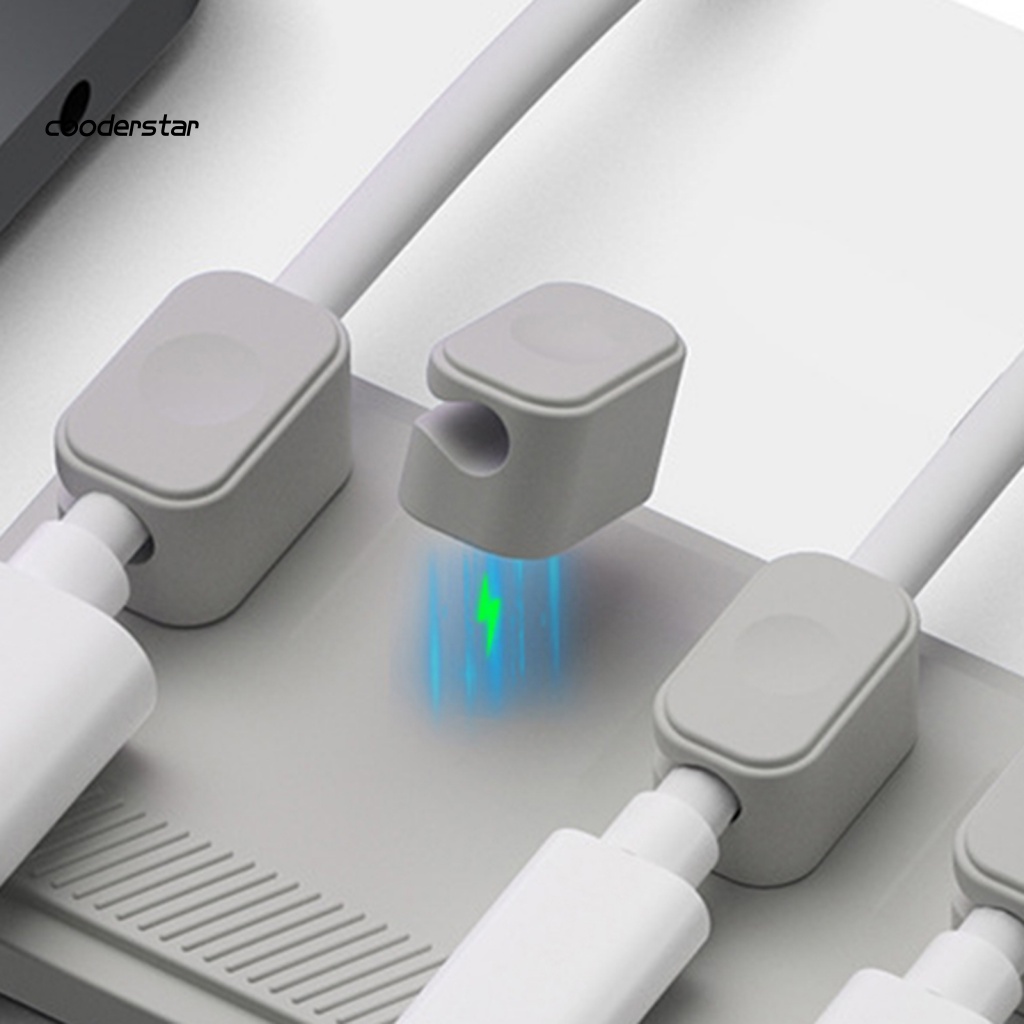 Kẹp Giữ Dây Cáp Gọn Gàng 5 Lỗ Không Phai Màu Tiện Dụng Cho Văn Phòng