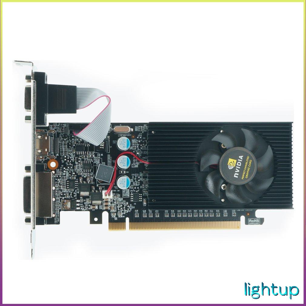 Gt730 2Gb DDR3 Thẻ đồ họa máy tính chơi game hiệu suất cao với quạt làm mát nhớ video tiếng ồn thấp [Y/12]